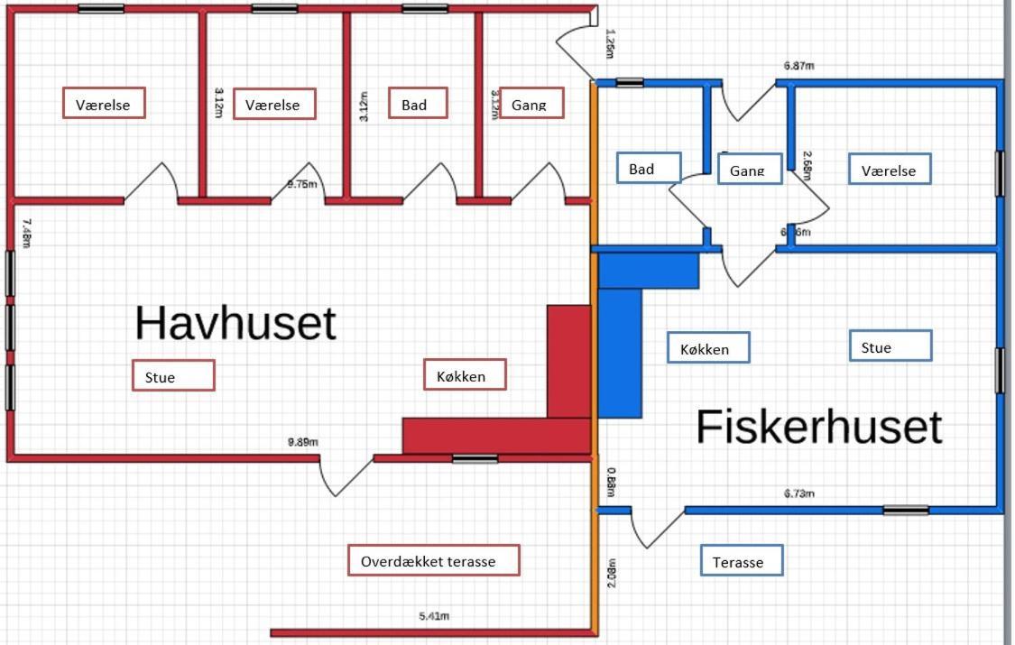 Fiskerhuset I Oster Hurup - I Byen, Ved Stranden Zewnętrze zdjęcie